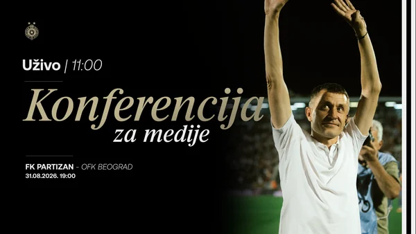 Konferencija za medije pred utakimicu 7. kola Mozzart Bet Superlige Srbije FK Partizan - OFK Beograd