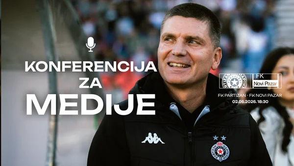 Konferencija za medije pred utakmicu 4. kola plej ofa Mozzart Bet SLS FK Partizan - FK Novi Pazar