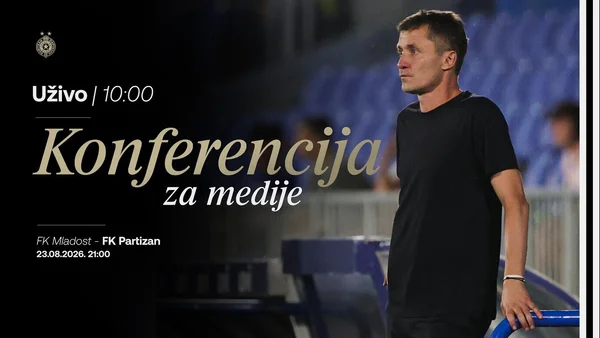 Konferencija za medije pred utakmicu 6. kola Mozzart Bet SLS FK Mladost - FK Partizan